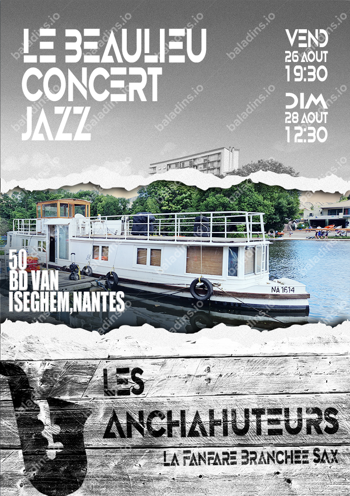 Affiche jazz festival nantes erdre concert